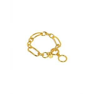 NEW RHO women's mixed chain toggle bracelet in gold